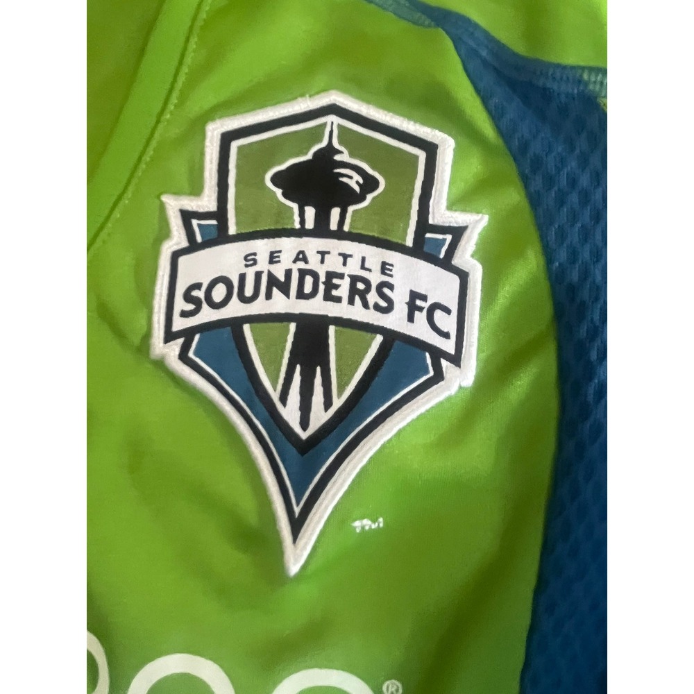 Adidas Seattle Sounders FC Jersey Xbox 360 Live Green Blue Womens Medium Soccer - Picture 7 of 8